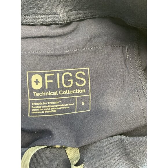 FIGS Yola Skinny Cargo Scrub Pants Women's S Navy Blue Stretch Drawstring - Picture 9 of 11